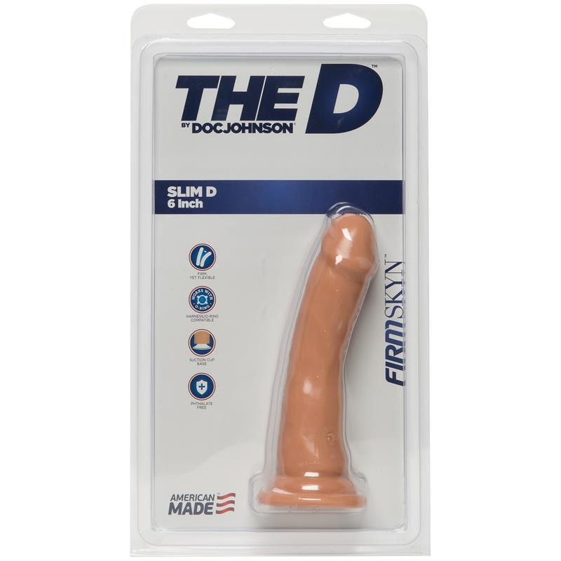 Dildo Slim D 6 Firmskyn Flesh - UABDSM