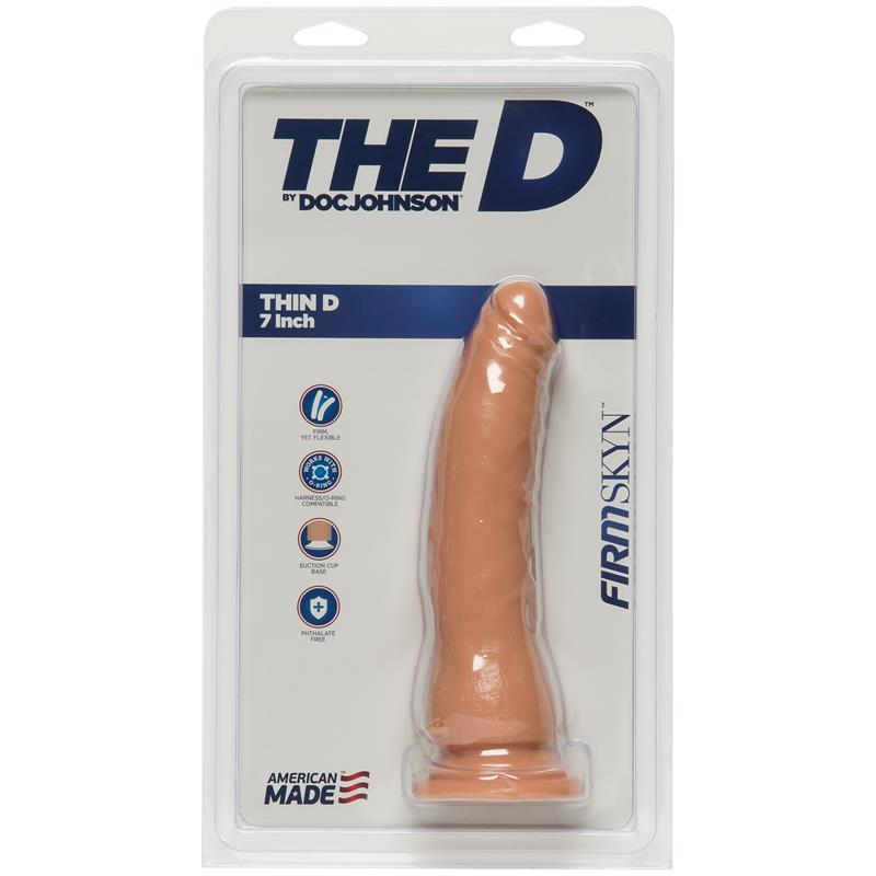 Dildo Thin D 7 Firmskyn Vanilla - UABDSM