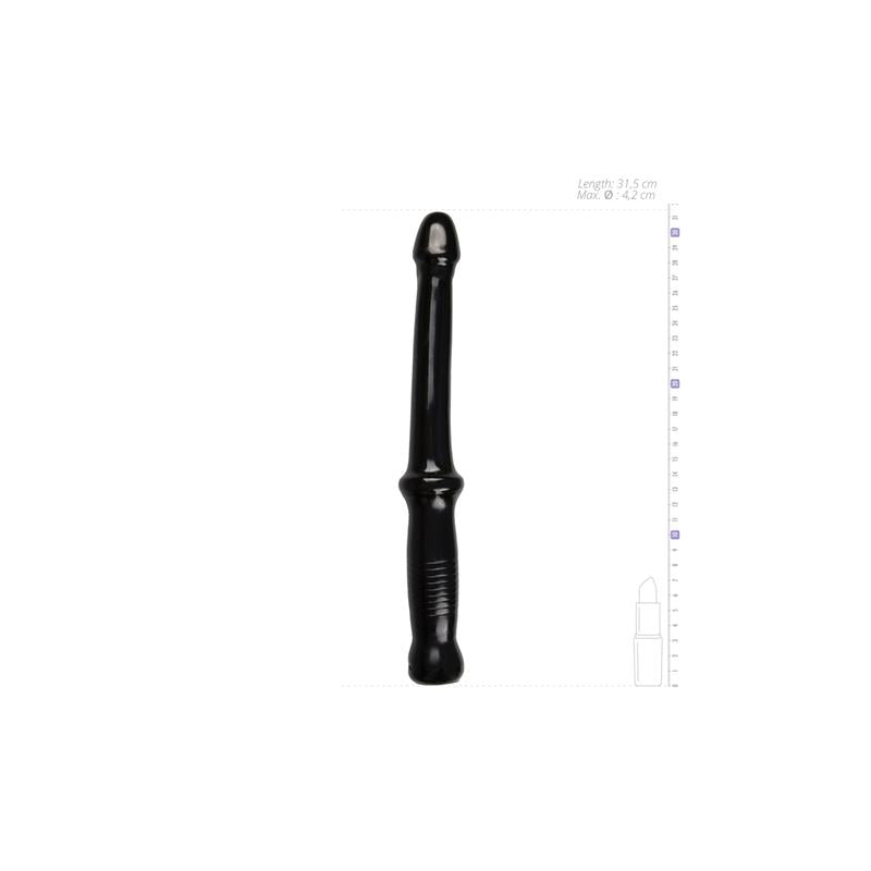 Dildo with Handle Anal Push Black - UABDSM