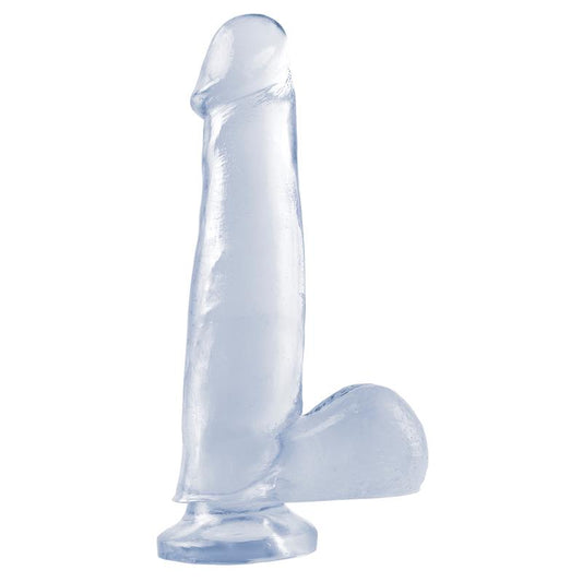 Dildo with Testicles and Suction Cup - Clear 19 cm - UABDSM