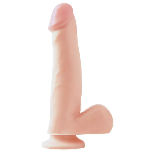 Dildo with Testicles and Suction Cup - Flesh 19 cm - UABDSM