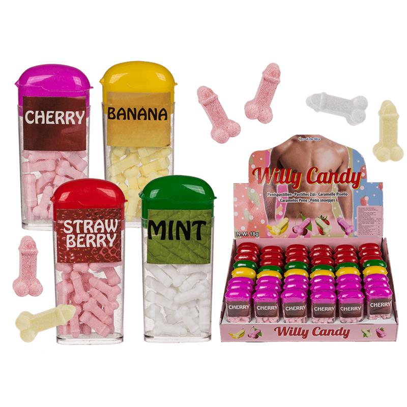 Display 48 Units Penis Candies 4 Flavors - UABDSM