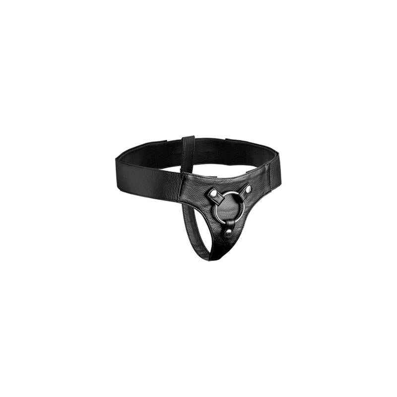 Domina Wide Band Strap On Harness Black - UABDSM