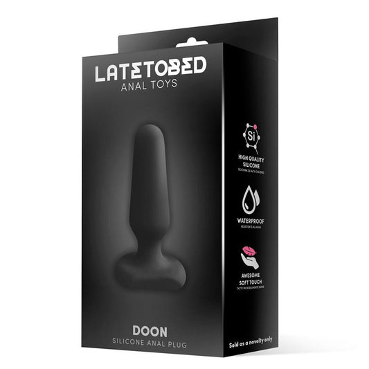 Doon Silicone Butt Plug Black - UABDSM