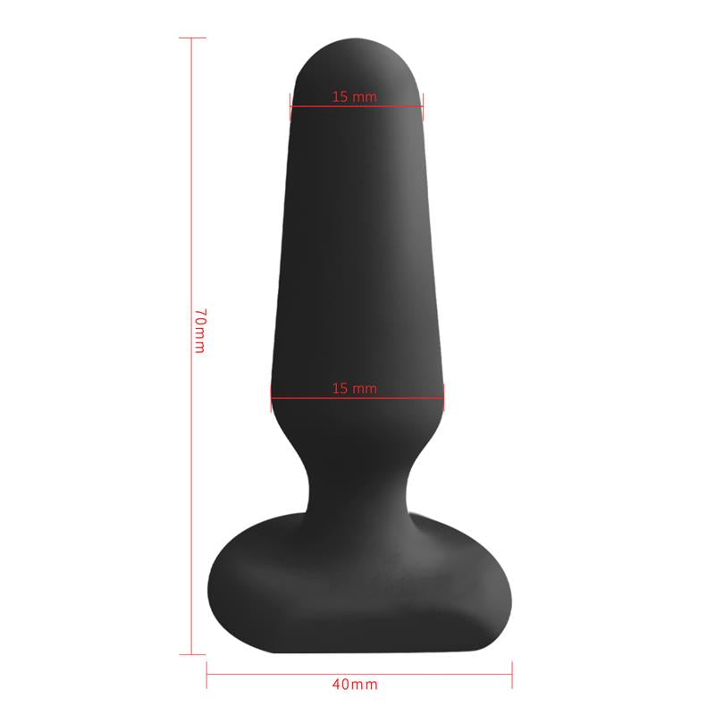 Doon Silicone Butt Plug Black - UABDSM