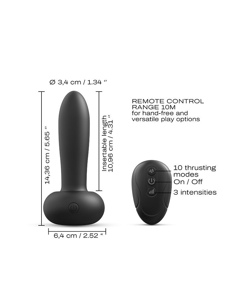 Dorcel - Deep Thrust - Thrusting Vibrator With Remote Control - UABDSM