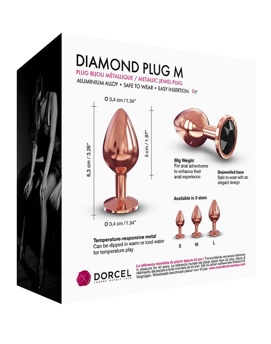 Dorcel - Diamond Plug M - Butt Plug - Rose - UABDSM