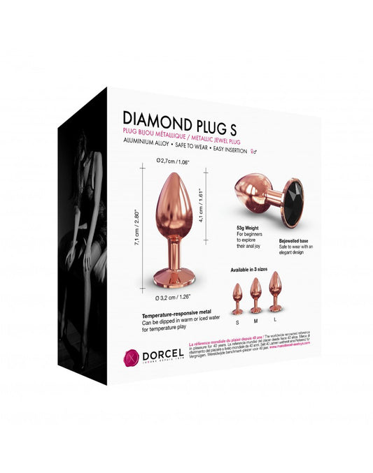 Dorcel - Diamond Plug S - Butt Plug - Rose - UABDSM