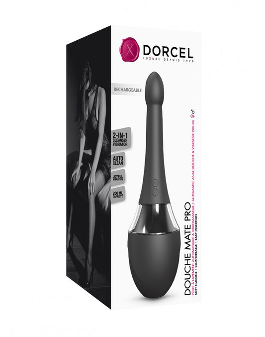 Dorcel - Douche Mate Pro - Anal Cleanser And Vibrator - Black 6072561 - UABDSM