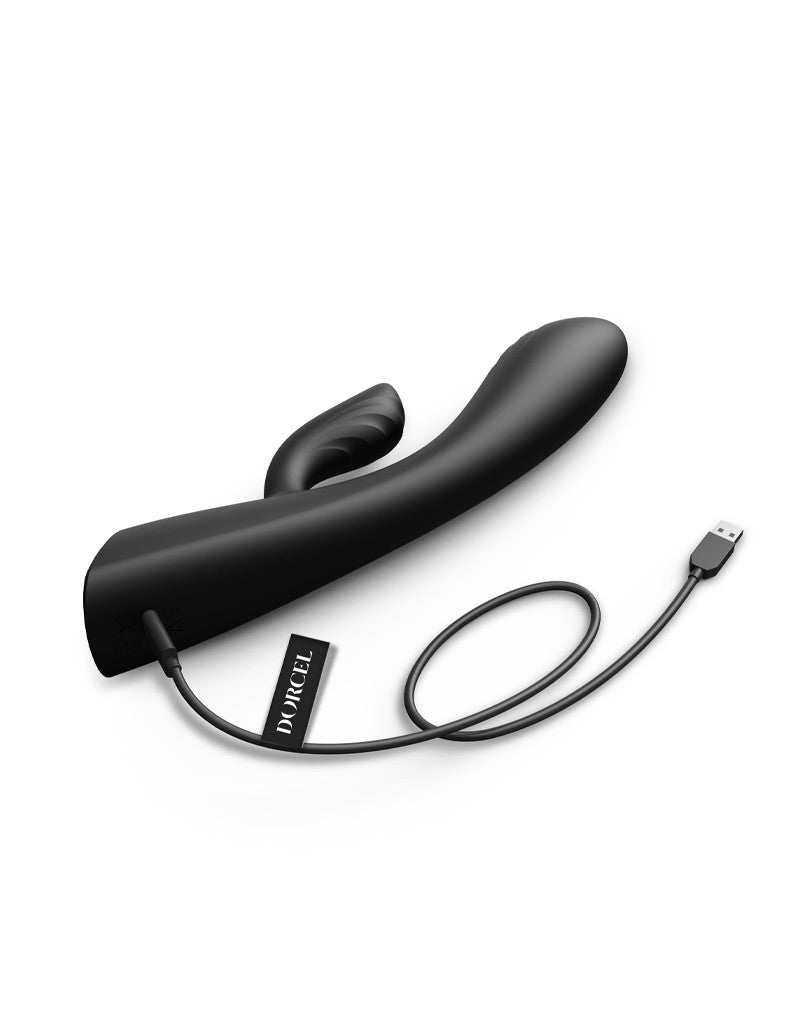 Dorcel - Flexi Rabbit - Heating Rabbit Vibrator - Black - UABDSM