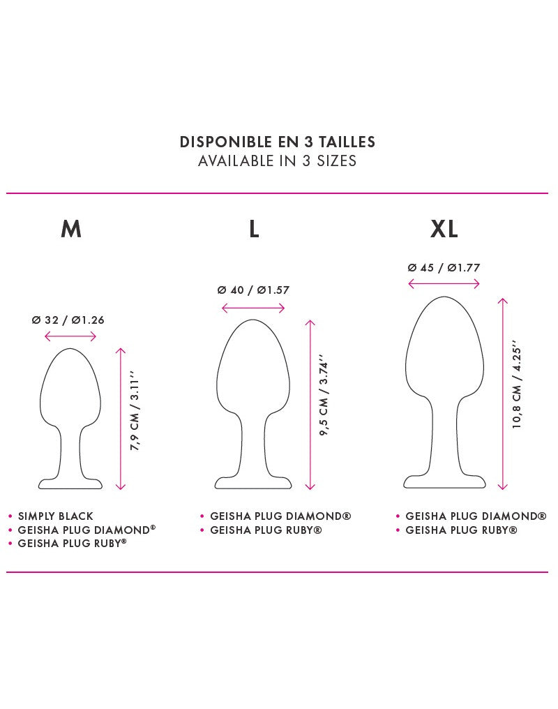 Dorcel - Geisha Plug Ruby L - 6071311 - UABDSM