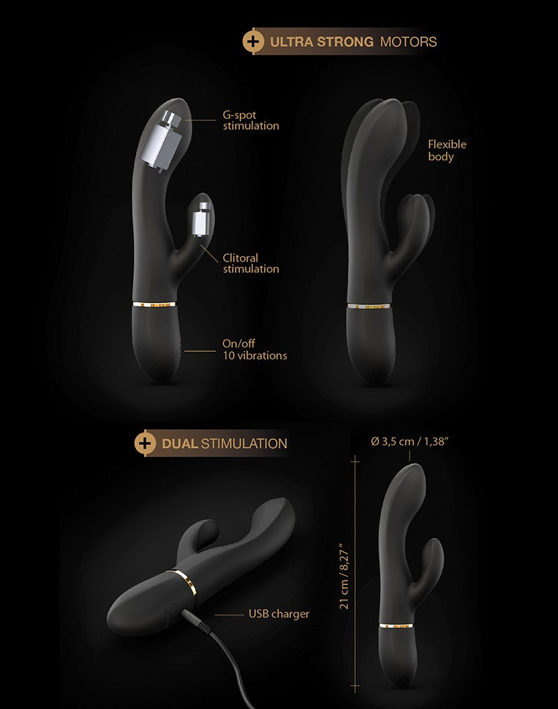 Dorcel Glam Rabbit - Flexible Rabbit Vibrator - 6072165 - UABDSM
