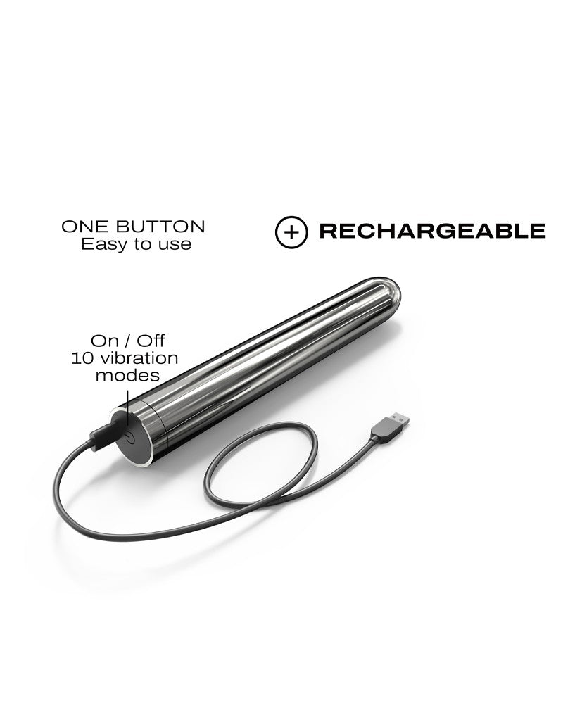 Dorcel - Silver Star 2.0 - Bullet Vibrator - Silver - UABDSM