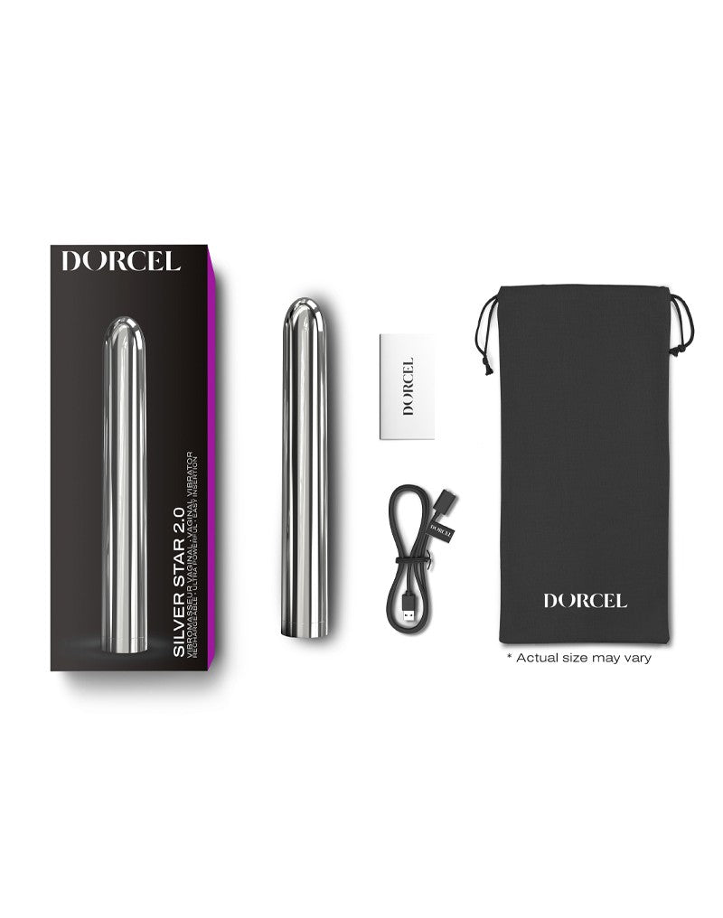 Dorcel - Silver Star 2.0 - Bullet Vibrator - Silver - UABDSM
