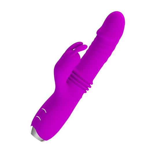 Dorothy Thrusting Vibrator USB Purple - UABDSM