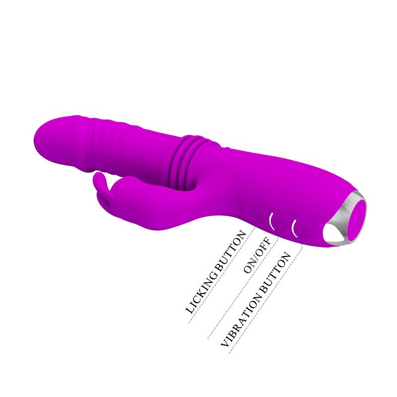 Dorothy Thrusting Vibrator USB Purple - UABDSM