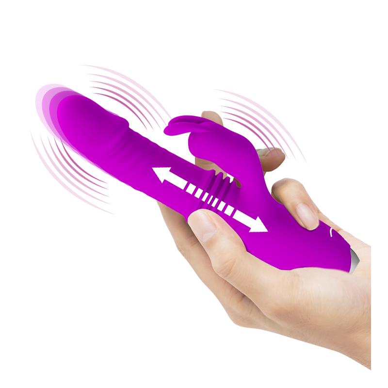 Dorothy Thrusting Vibrator USB Purple - UABDSM