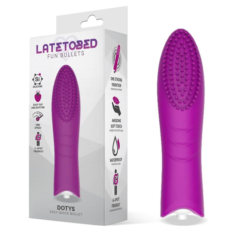 Dotys Easy Quick Vibrating Bullet Silicone Purple - UABDSM