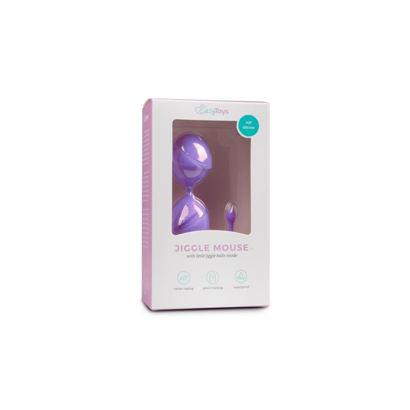 Double Vagina Balls Silicone - Purple - UABDSM