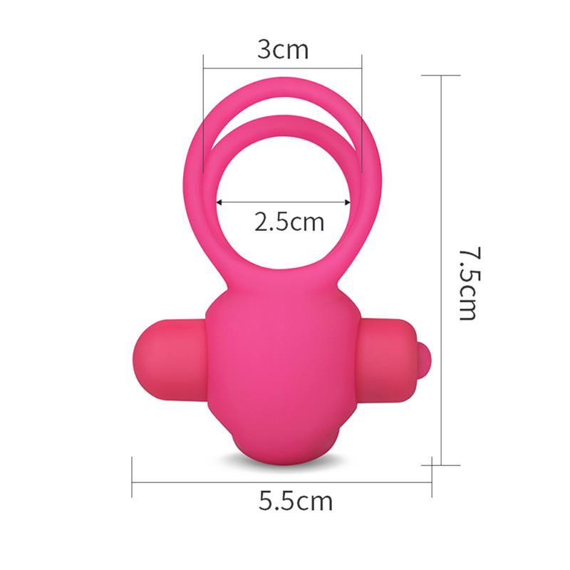 Double Vibrating Cockring Power Clit Duo Pink - UABDSM