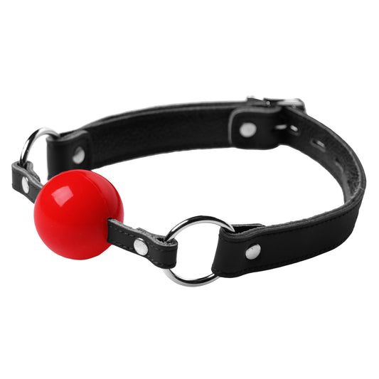Classic Locking Silicone Ball Gag - Red - UABDSM