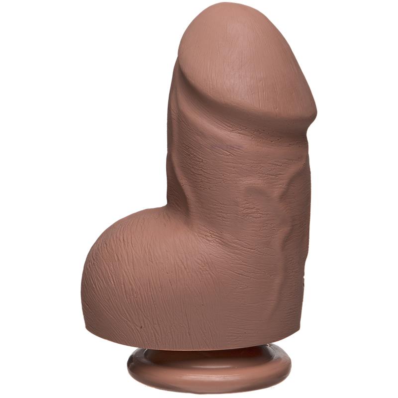 Dual Density Dildo Fat D with Balls 6 Ultraskyn Caramel - UABDSM