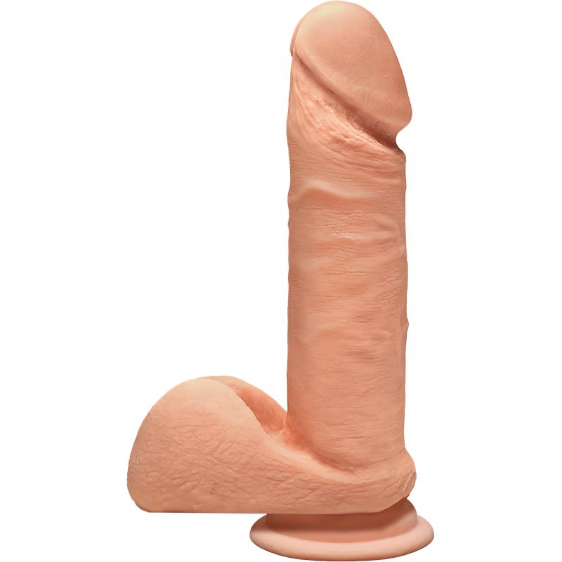 Dual Density Dildo Perfect D with Balls 7 Vanilla - UABDSM