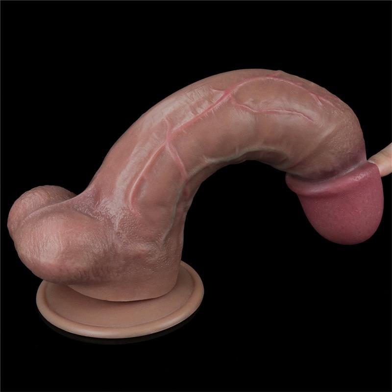 Dual Layered Platinum Silicone Dildo 10.5 - UABDSM