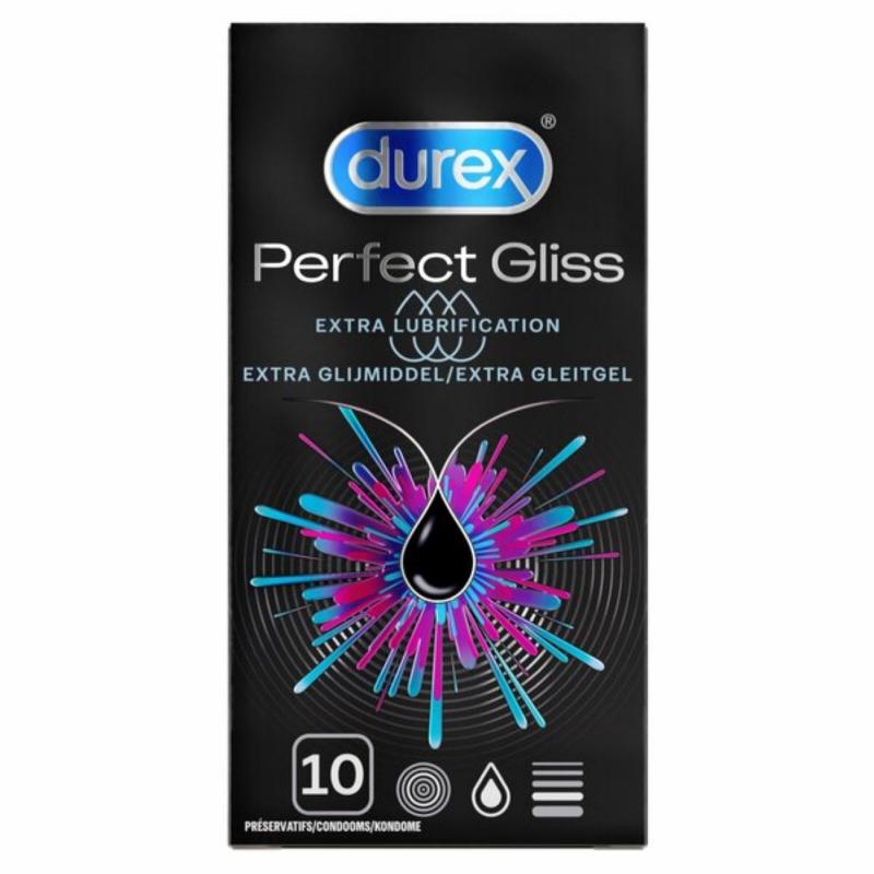 Durex Perfect Gliss Condoms - 10 Pieces - UABDSM