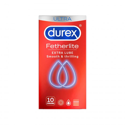 Durex Thin Feel Extra Lubricant - 10 Condoms - UABDSM