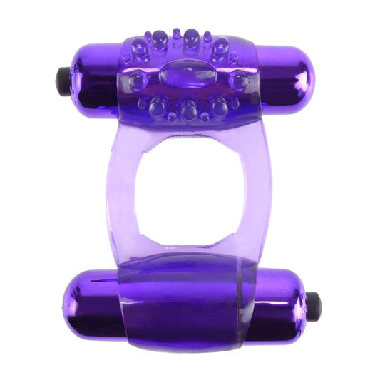 Fantasy C-Ringz Duo-Vibrating Super Ring Purple - UABDSM