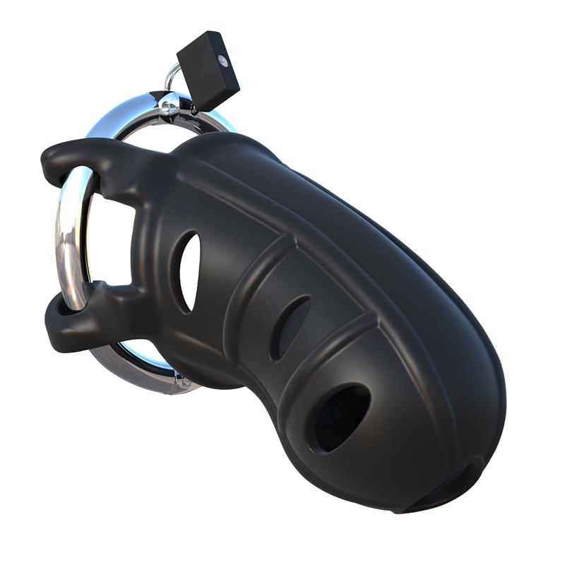 Fantasy C-Ringz Hardcore Silicone Cock Blocker Black - UABDSM