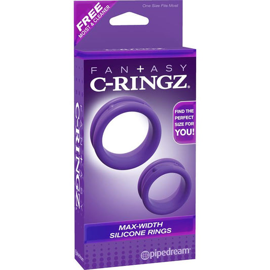 Fantasy C-Ringz Max-Width Silicone Rings Purple - UABDSM