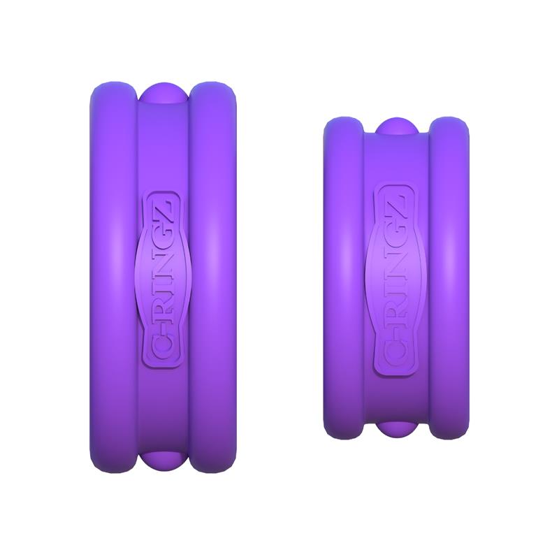 Fantasy C-Ringz Max-Width Silicone Rings Purple - UABDSM