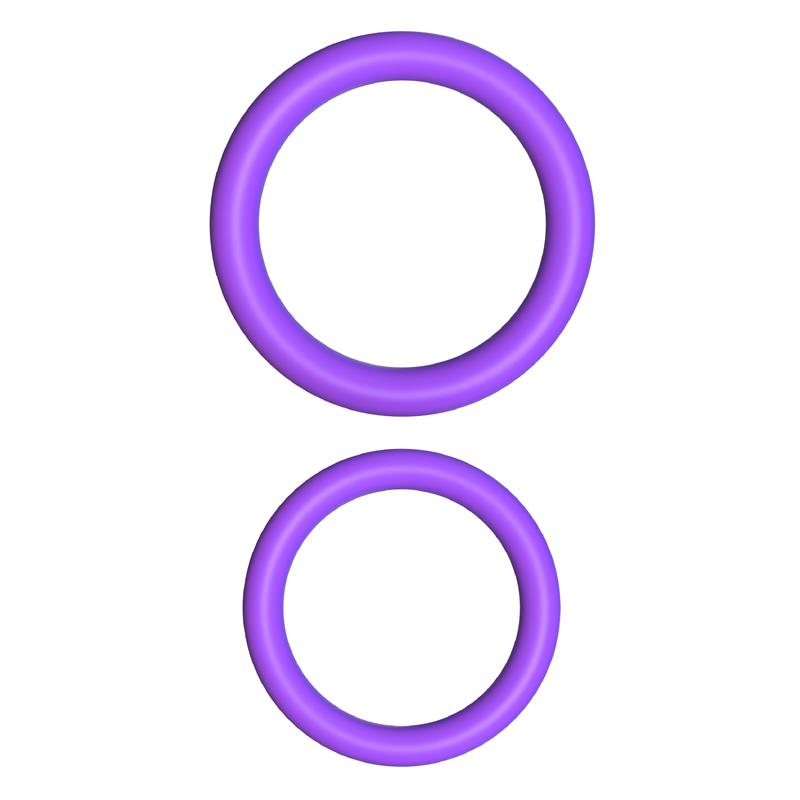 Fantasy C-Ringz Max-Width Silicone Rings Purple - UABDSM