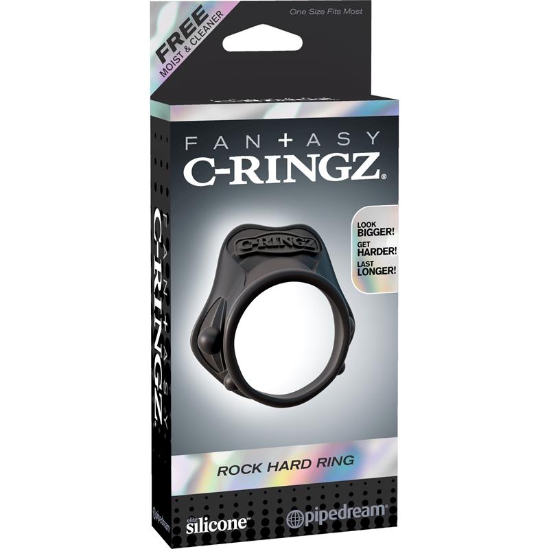 Fantasy C-Ringz Rock Hard Ring Black - UABDSM