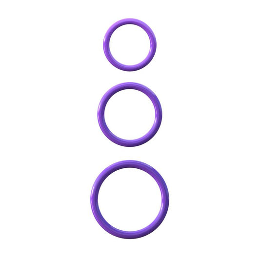 Fantasy C-Ringz Silicone 3-Ring Stamina Set Purple - UABDSM