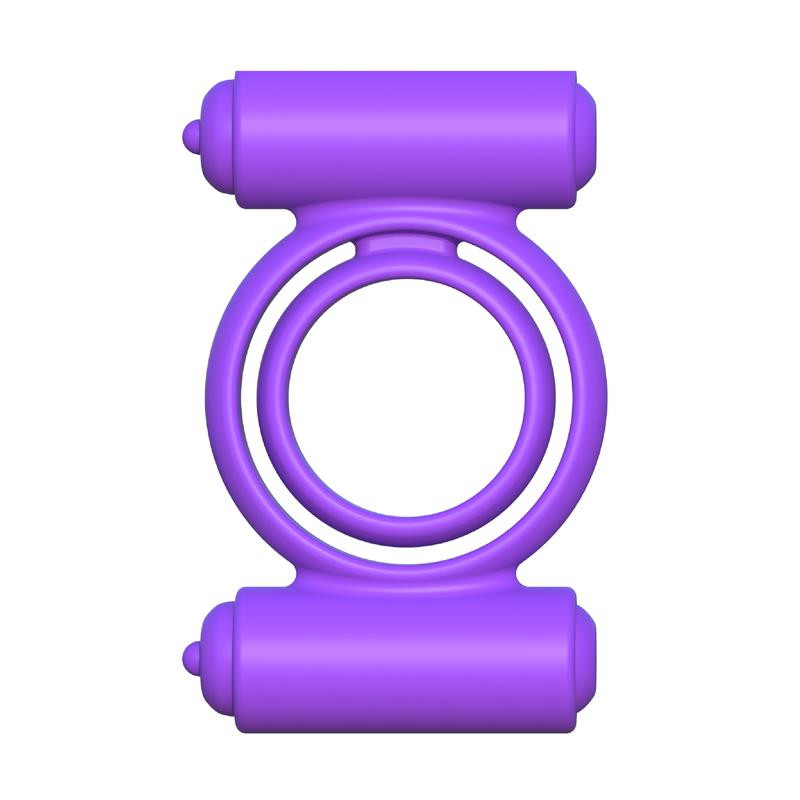 Fantasy C-Ringz Silicone Double Delight Purple - UABDSM