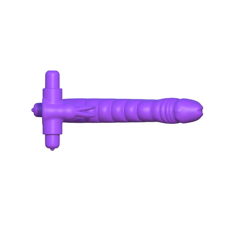 Fantasy C-Ringz Silicone Double Penetrator Rabbit Purple - UABDSM