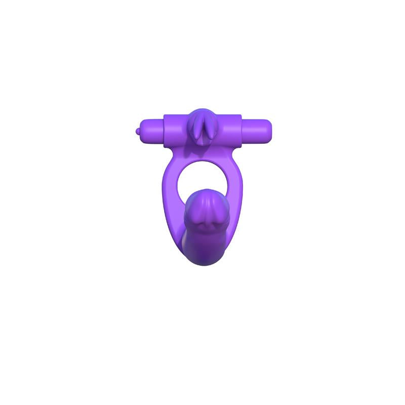 Fantasy C-Ringz Silicone Double Penetrator Rabbit Purple - UABDSM