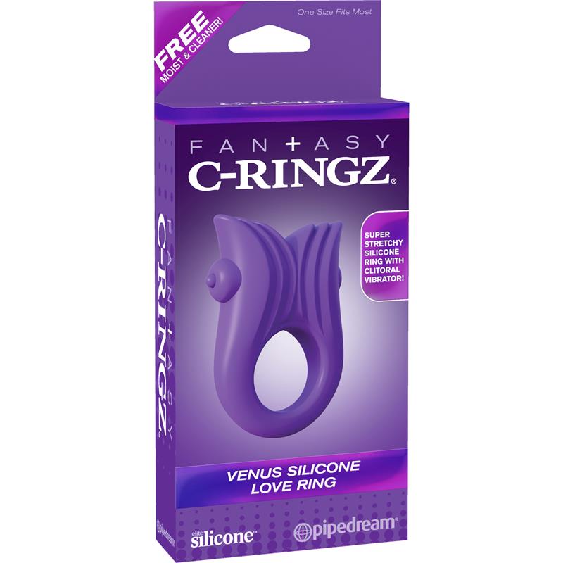 Fantasy C-Ringz Venus Silicone Love Ring Purple - UABDSM