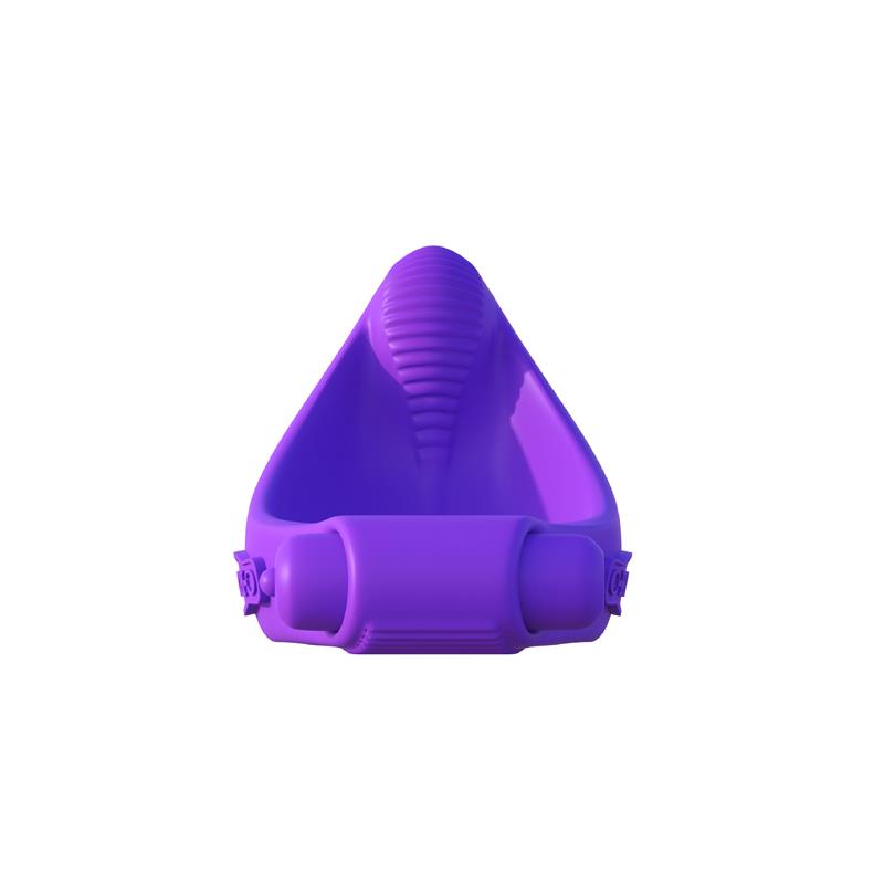 Fantasy C-Ringz Vibrating Silicone Taint-Alizer Purple - UABDSM