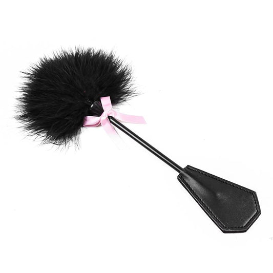 Feather Tickler and Paddle 2 in 1 29 cm Black - UABDSM