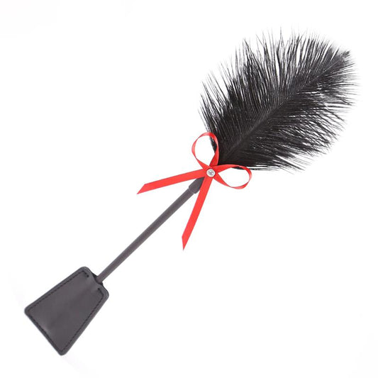 Feather Tickler and Paddle 36 cm Red/Black - UABDSM