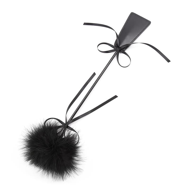 Feather Tickler and Paddle 49 cm Black - UABDSM