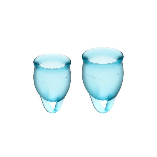 Feel Confident Menstrual Cup Light Blue Pack of 2 - UABDSM