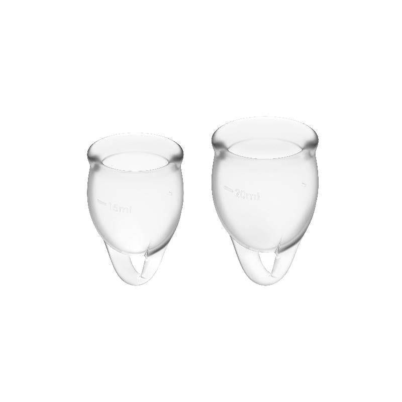 Feel Confident Menstrual Cup Transparent Pack of 2 - UABDSM