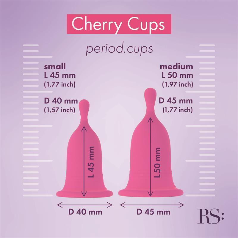 Femcare Cherry Cup Kit Menstrual Cup Kit 2 Sizes - UABDSM