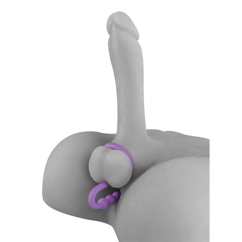 Fetish Fantasy Elite  Ball Cinch with Anal Bead Purple - UABDSM