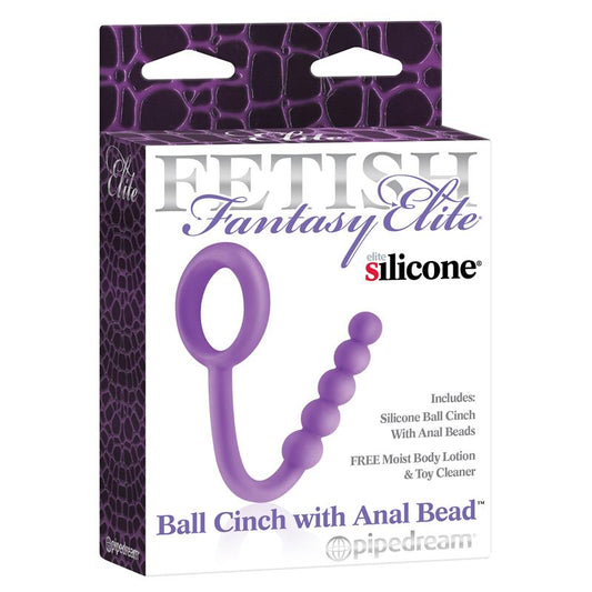 Fetish Fantasy Elite  Ball Cinch with Anal Bead Purple - UABDSM